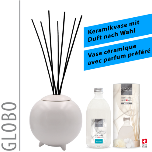 Essence of Nature Ceramic Collection Globo weiss 500ml mit Duft