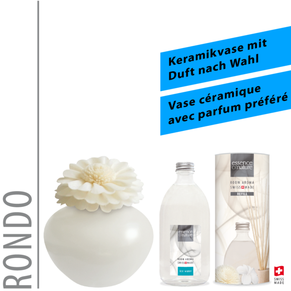 Essence of Nature Ceramic Collection Rondo weiss 250ml inkl. Duft